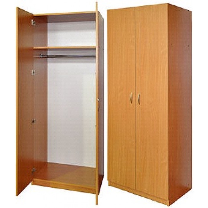 Шафа для одягу з овальною штангою та полицею, з ламінованої ДСП,(ТОВ ‘’АЛМАНТ’’),802х519х1816 мм.